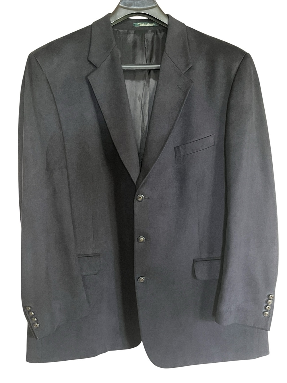 Joseph & Feiss Men's Black Blazer - Tailored Three-Button Sport Coat Size 52 T